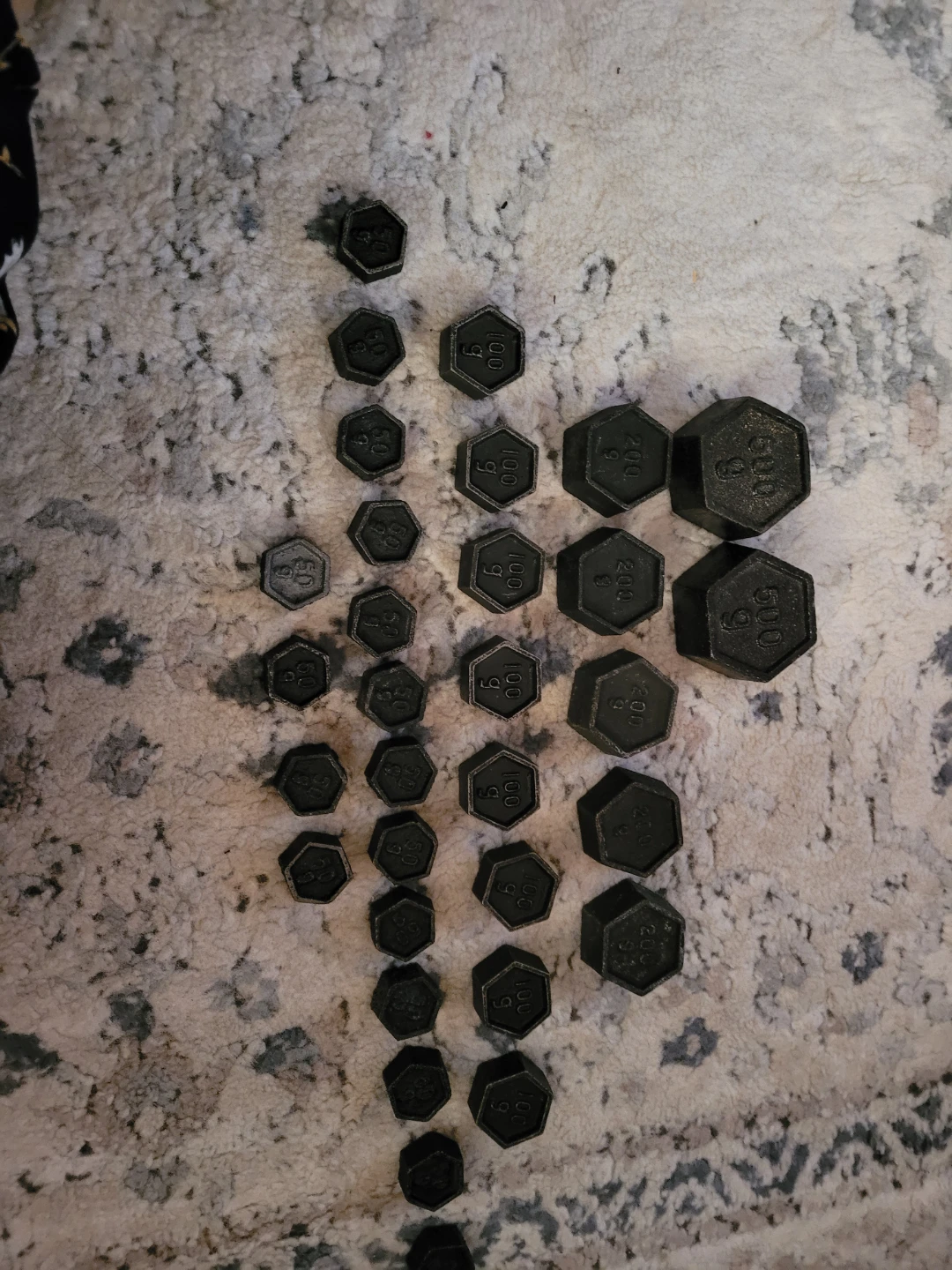 Set of Cast Iron Scale Weights - photo 3