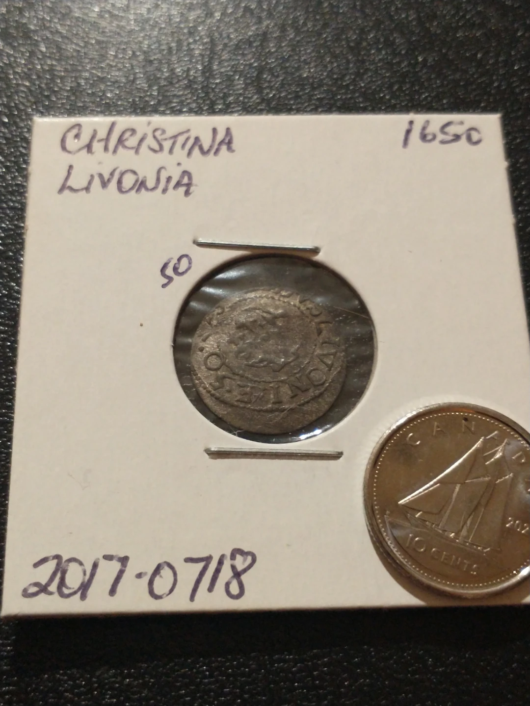 1650 Christina of Sweden Livonia Coin, PLC - photo 3