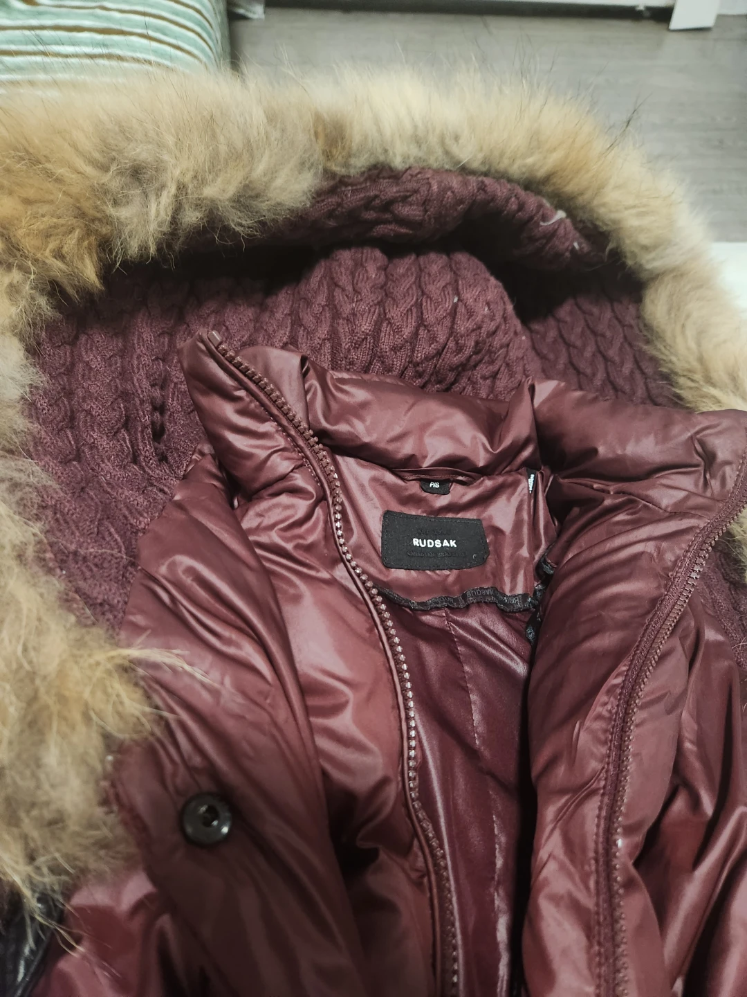 Rudsak Burgundy Puffer Jacket - photo 2