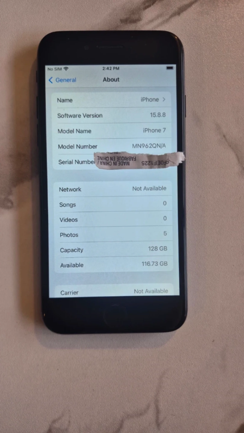 iPhone 7 128GB Jet Black Unlocked - 100% Battery - photo 4