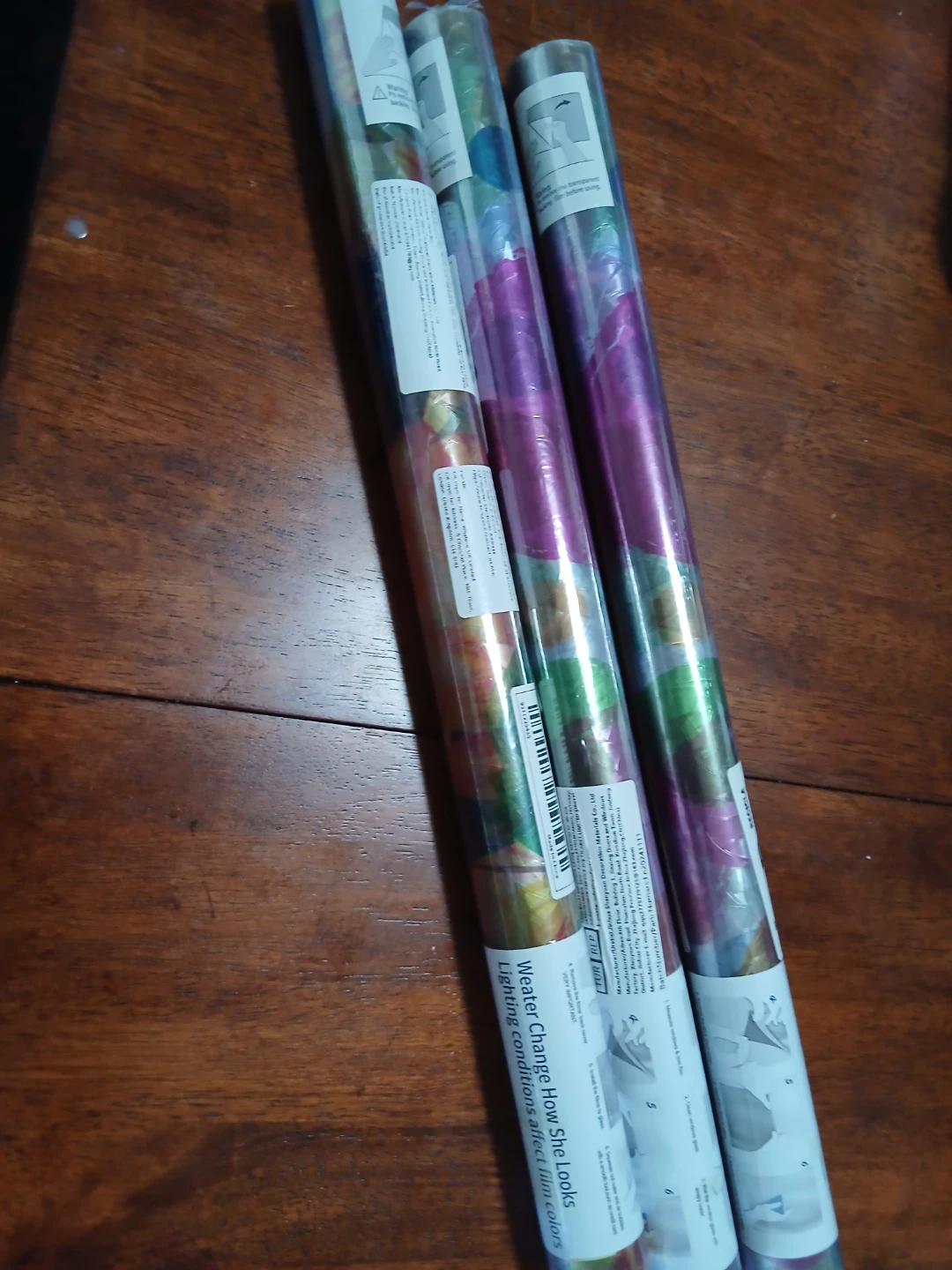 3 Rolls of Stained Glass Window Film