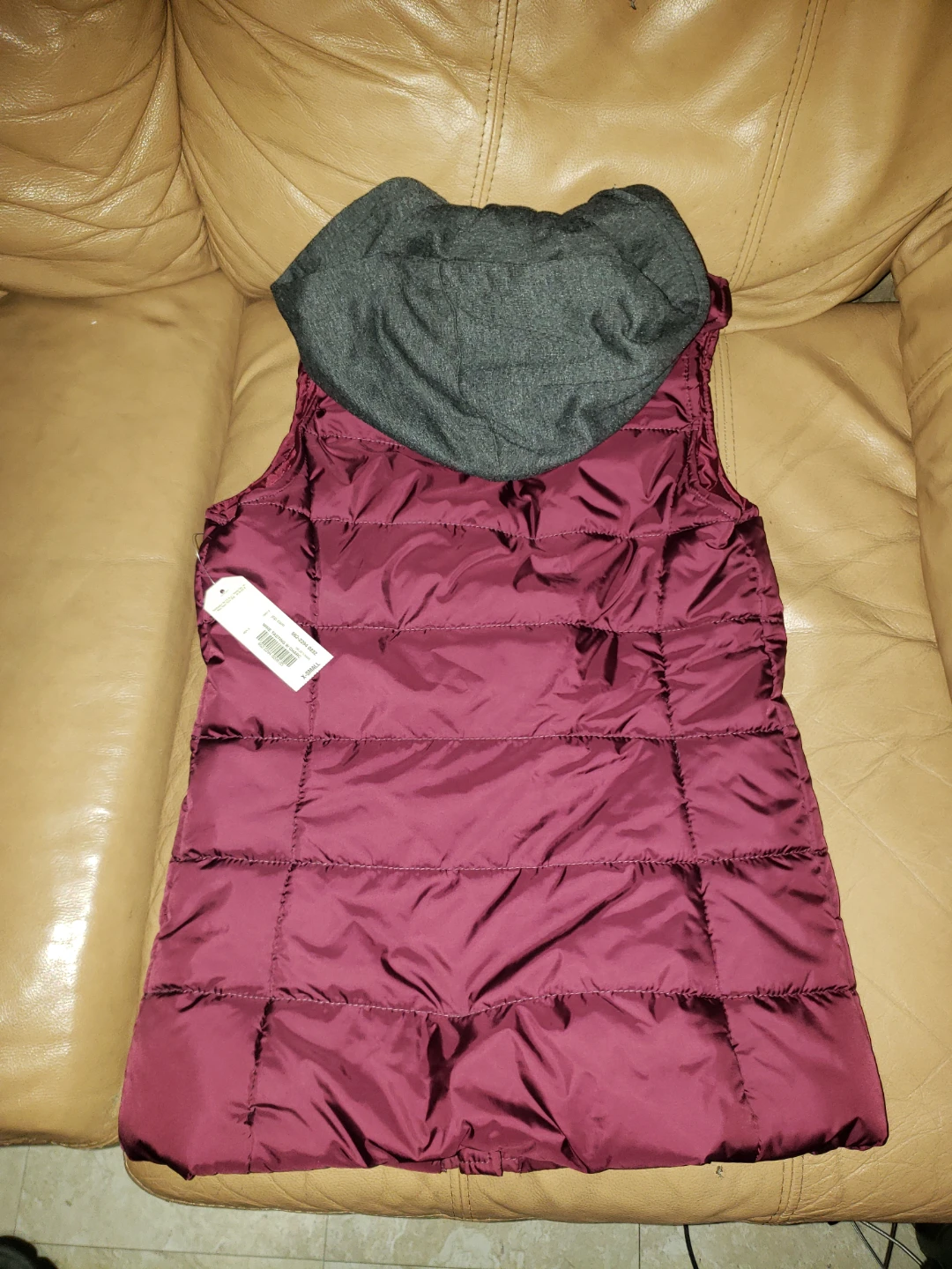 Arizona Jean Co. Puffer Vest Maroon XS - photo 2