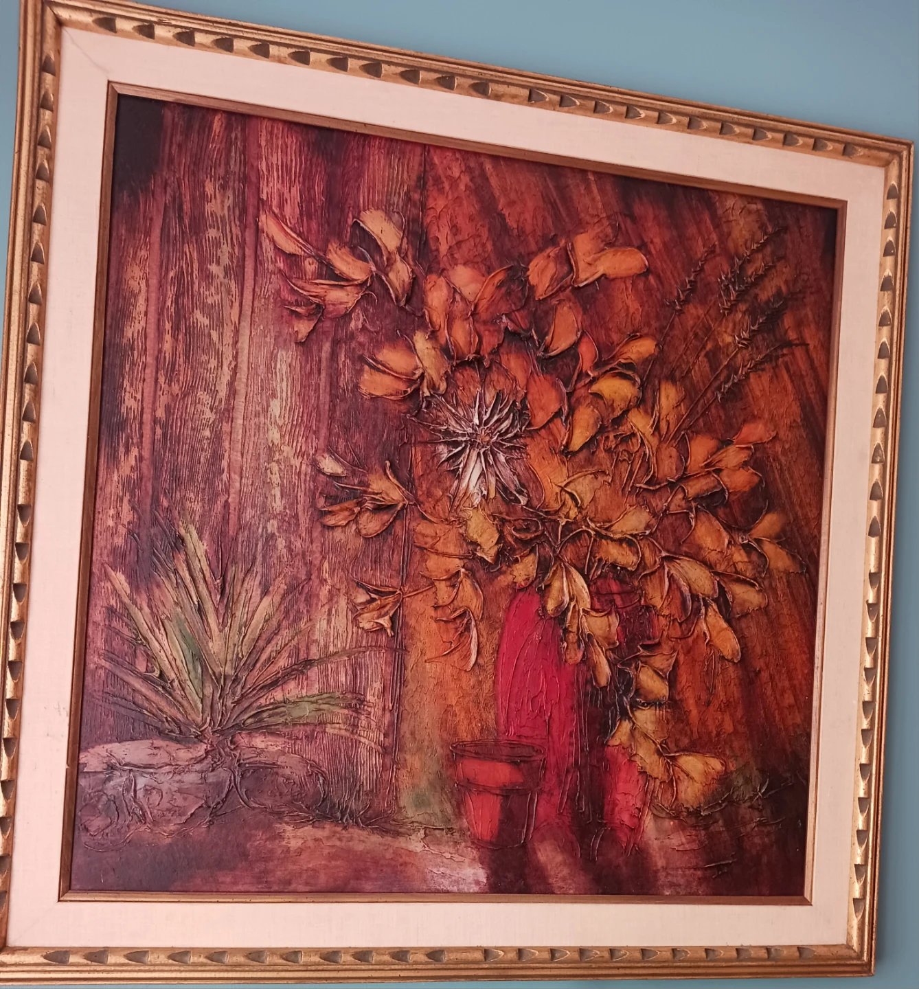 Large Framed Floral Still Life Wall Art
