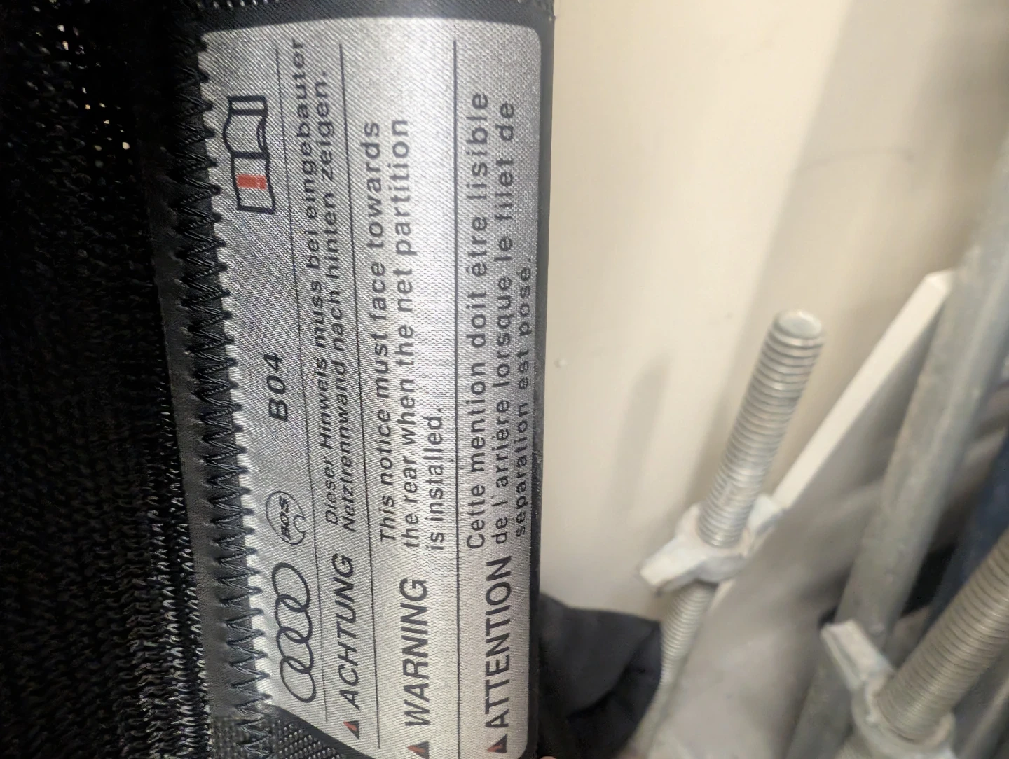 Audi Cargo Net Partition