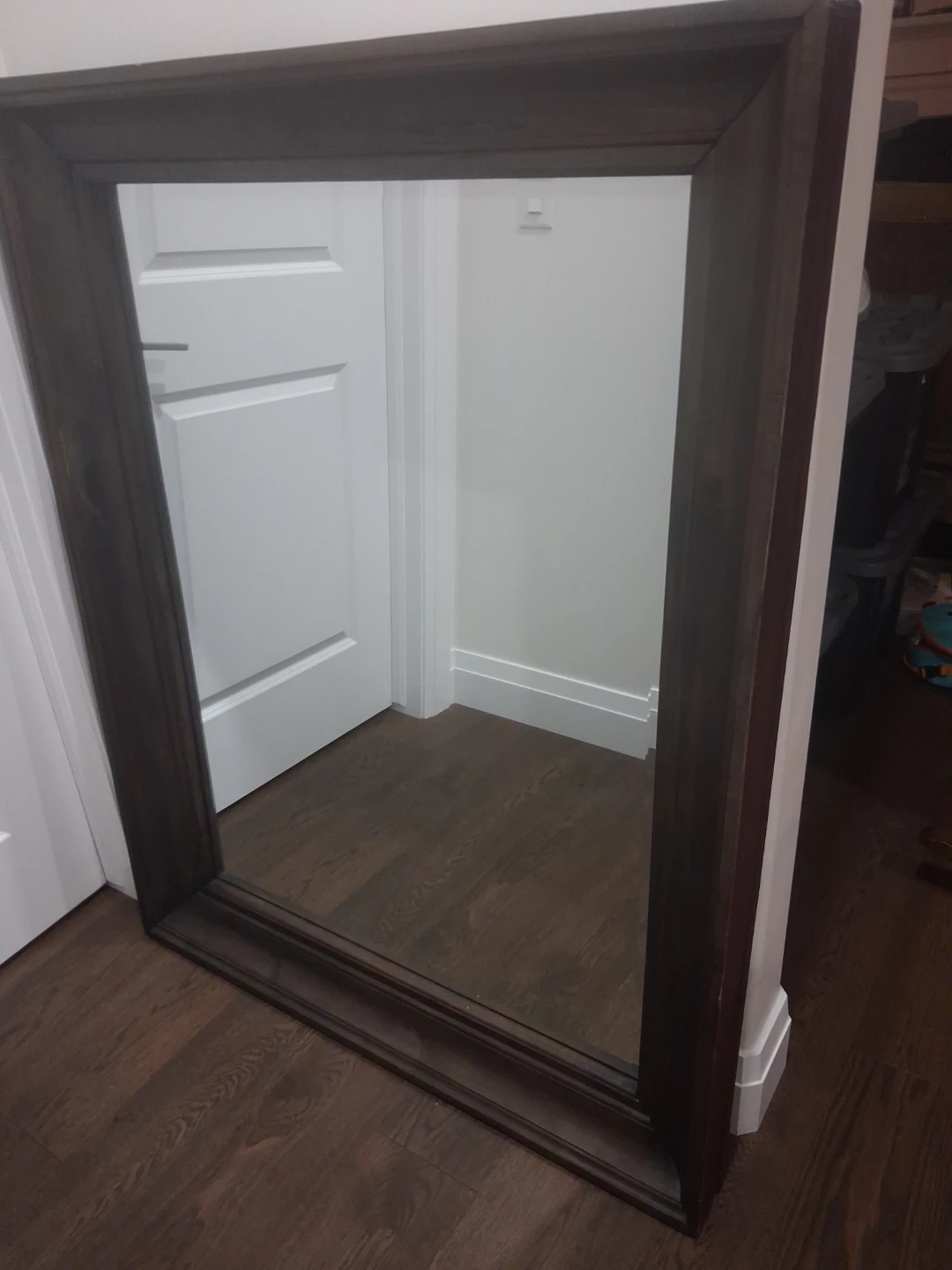 Large Wooden Frame Mirror