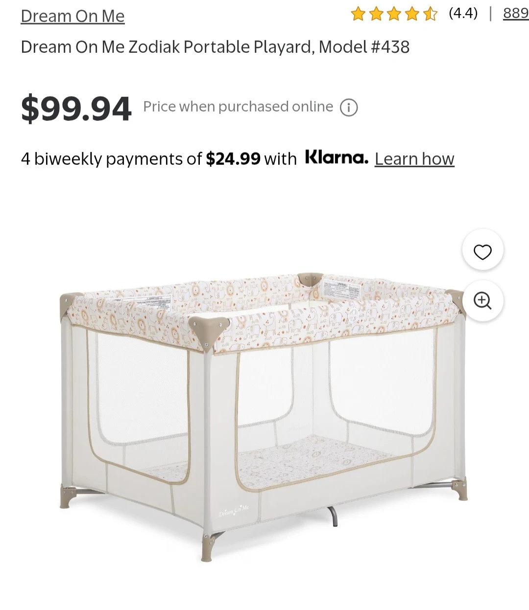 Dream On Me Zodiak Portable Playard - photo 2