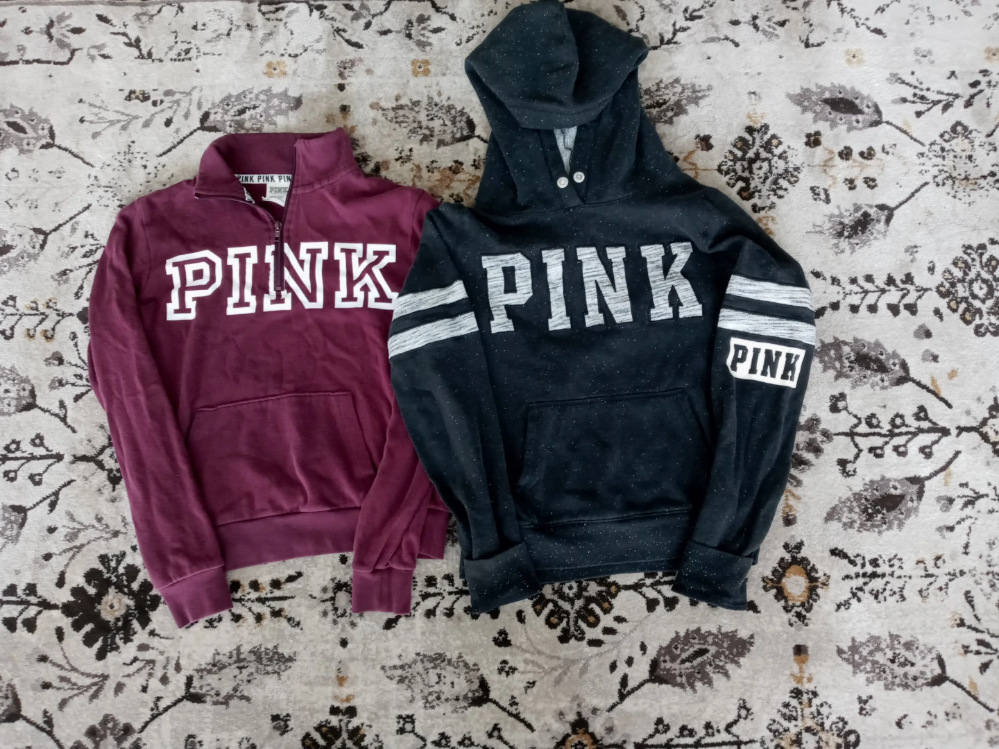 Bundle of 2 Victoria's Secret PINK Sweatshirt/ Hoodie XS/S - photo 2