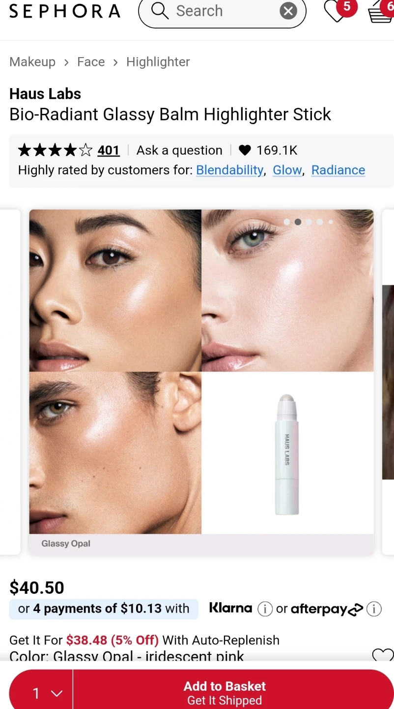 Brand New, Full Size Haus Labs Glassy Highlighter Balm - photo 3