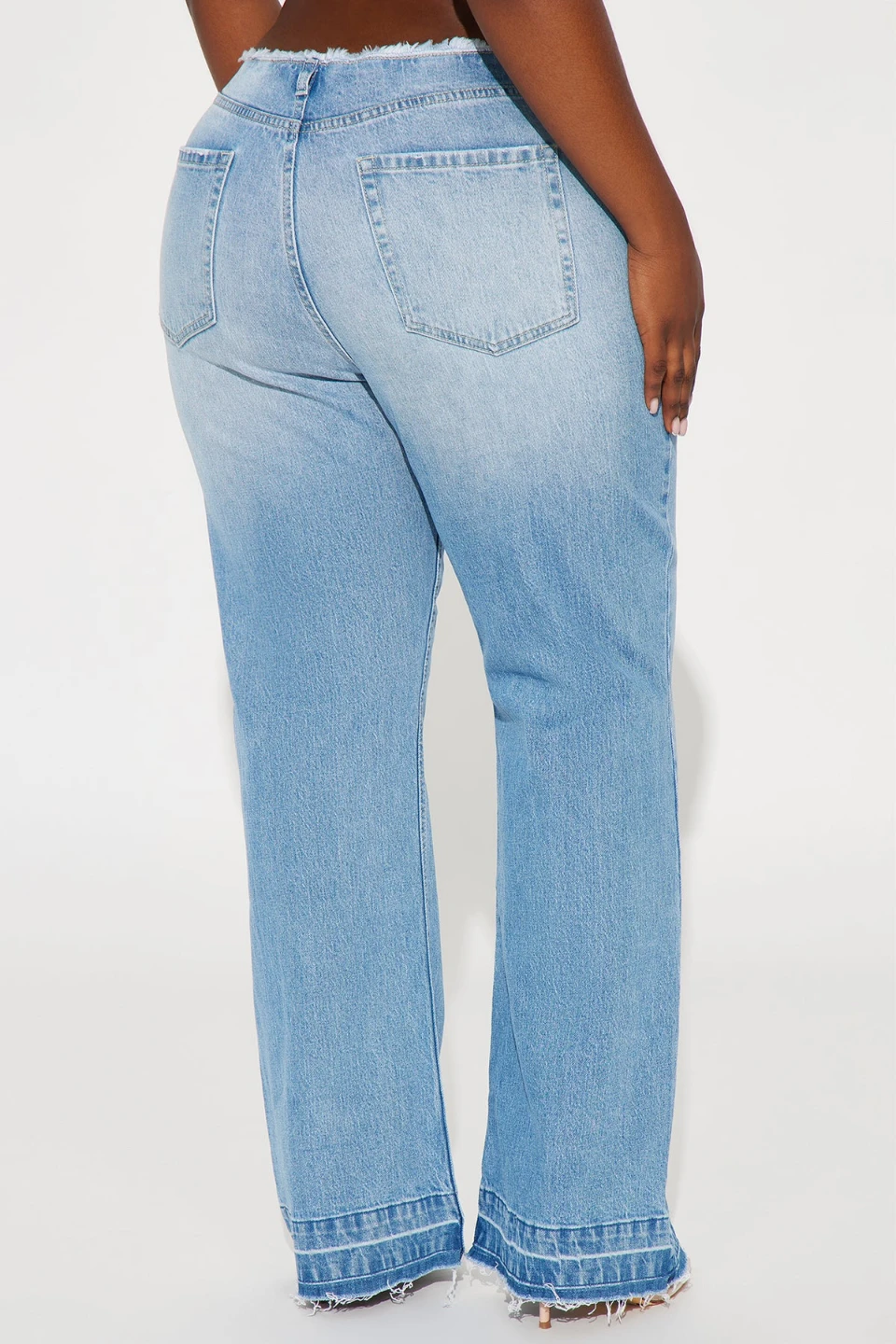 Fashion Nova Wide Leg Jeans Light Wash - photo 4