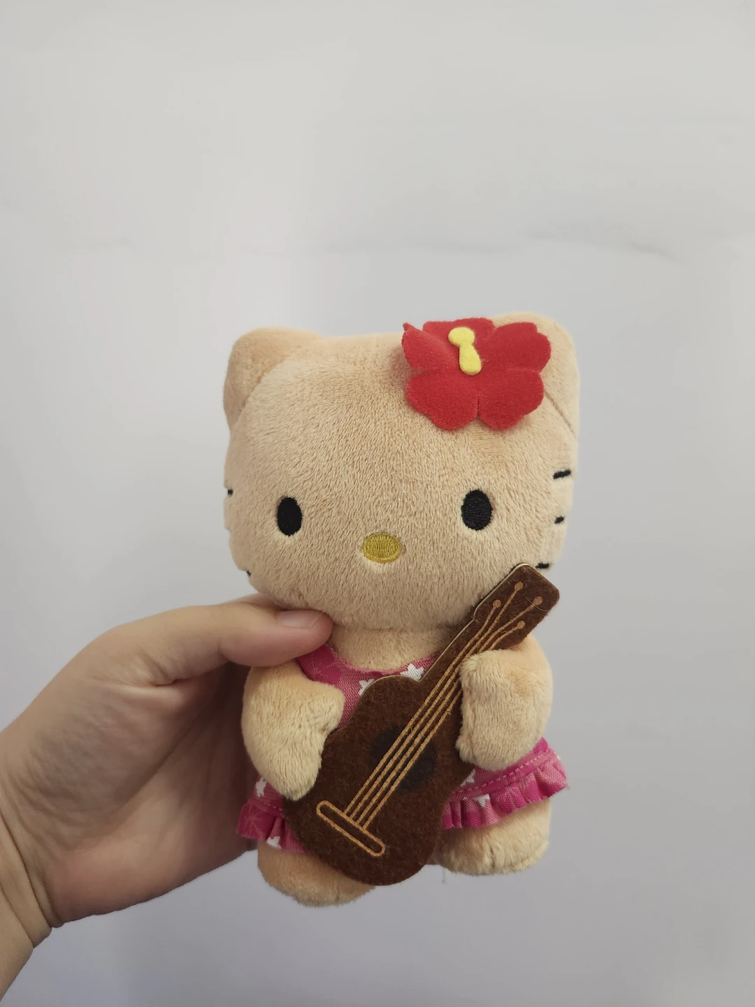 Hello Kitty Hawaii Ukulele Muumuu Plush NWT 6"
