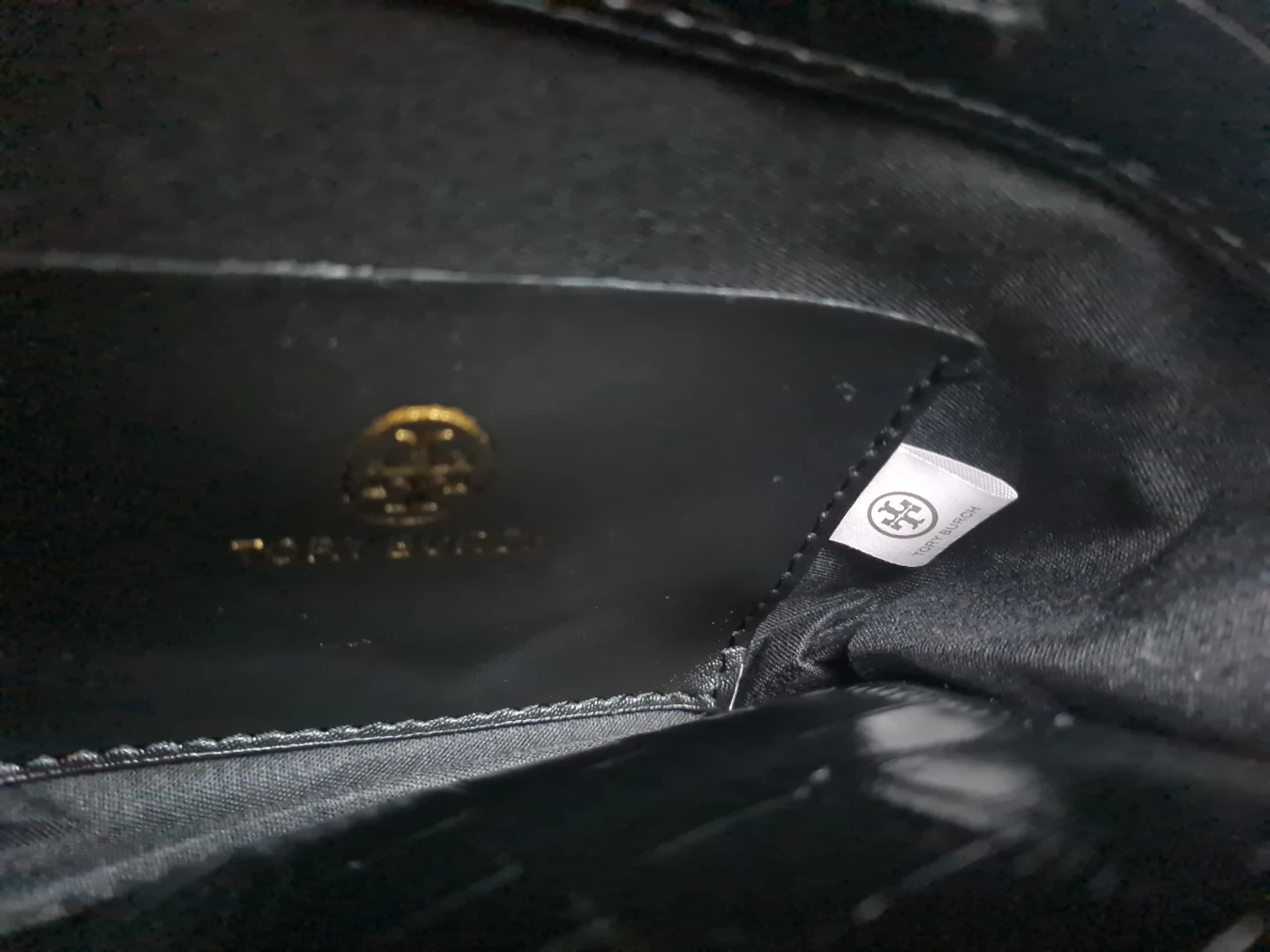 Tory Burch Black Crocodile-Embossed Bag - photo 4