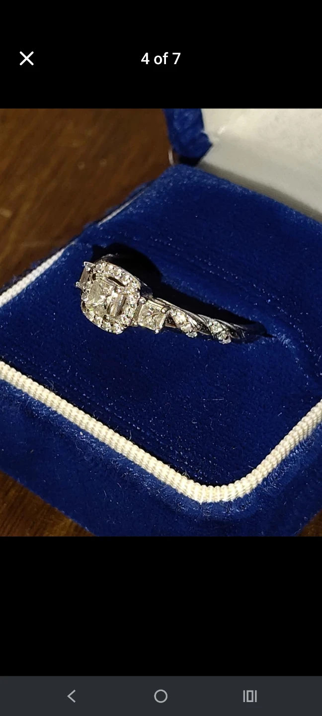 Vintage princess cut 3/4 tw diamond ring - photo 4