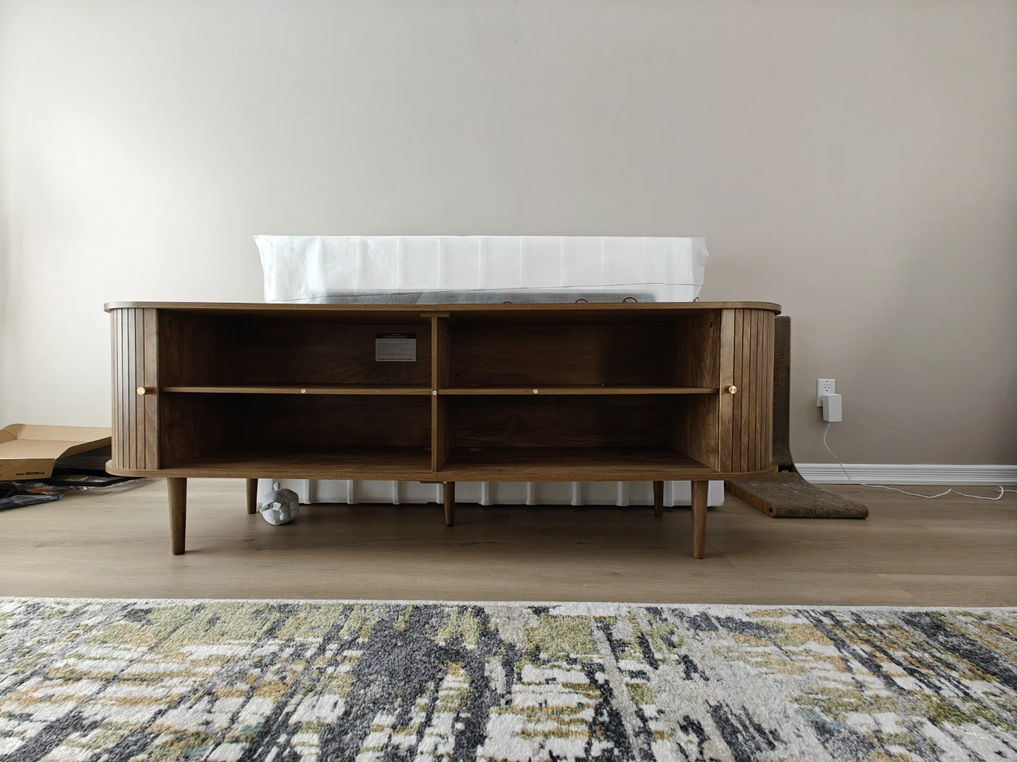 Mid-Century Modern Wooden TV Stand - photo 2
