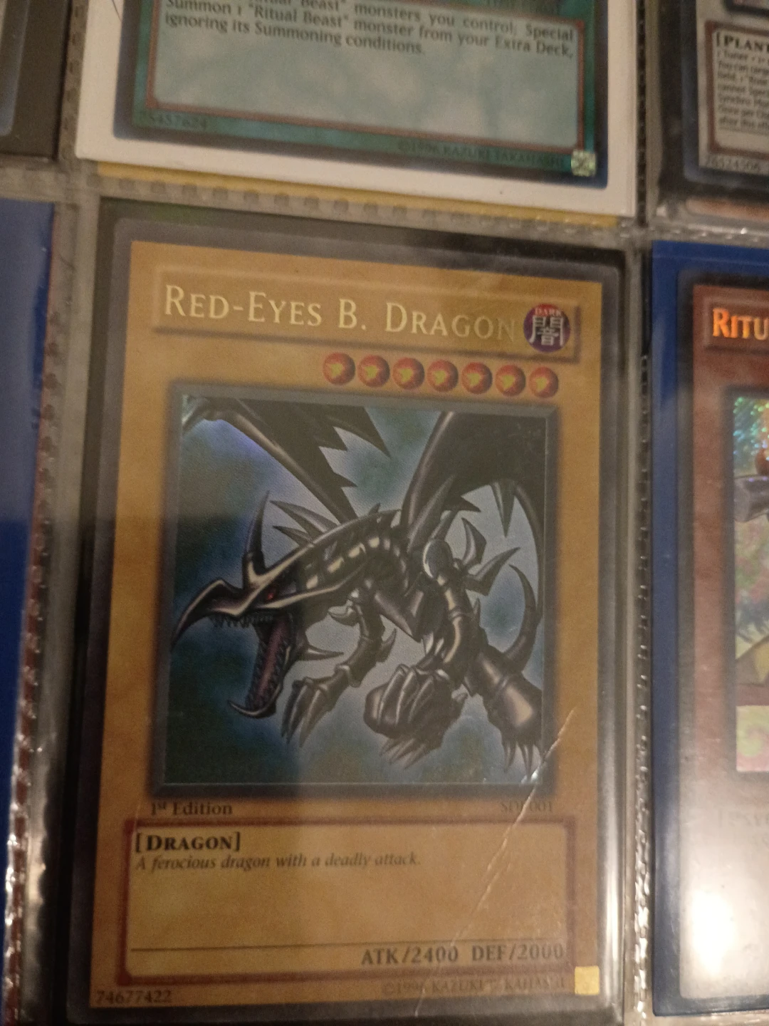 Red-Eyes B. Dragon 1st Edition SDJ-001🏈