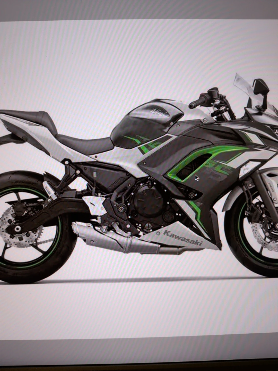 2022 kawasaki ninja 650 abs white grey 3k km