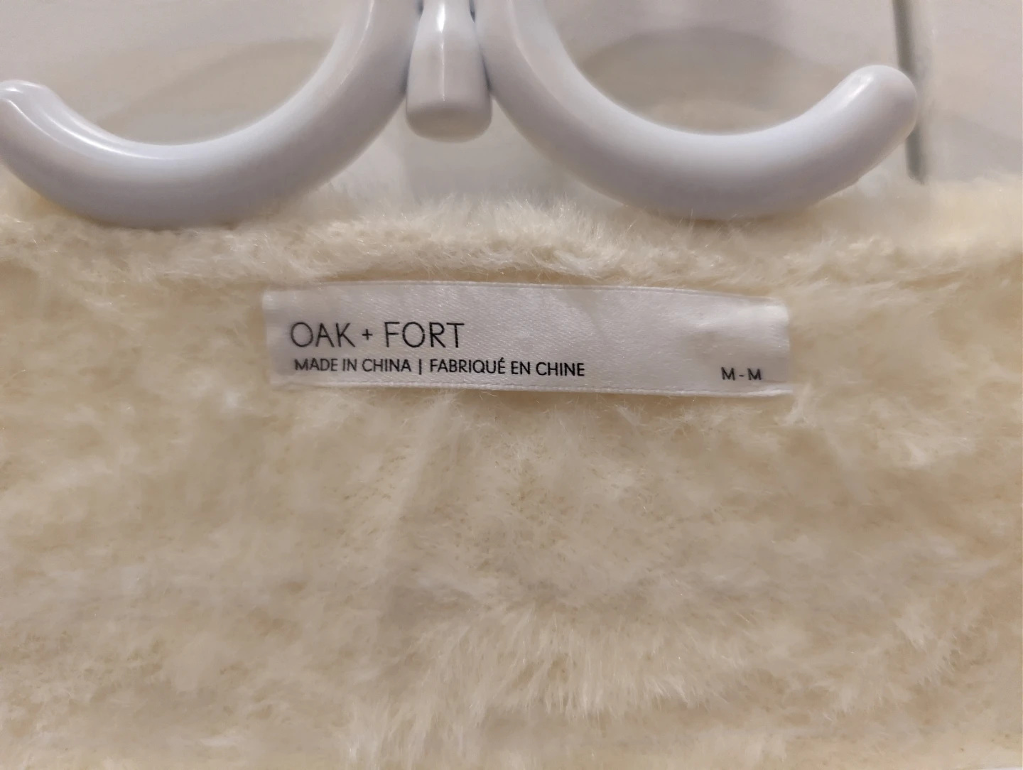 Oak + Fort fuzzy cream cardigan - photo 2