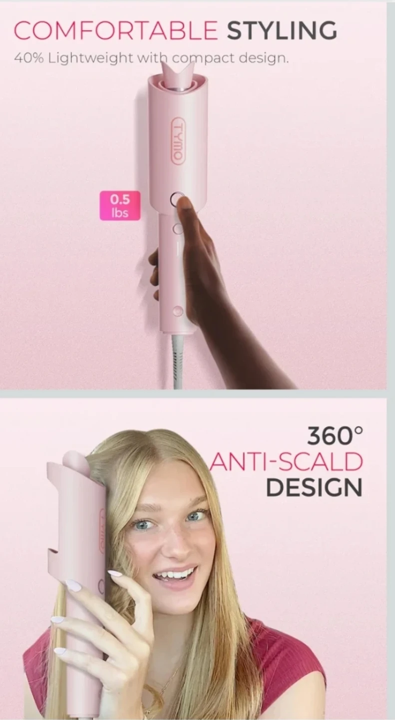 Tymo Pink Auto Curler  🏈