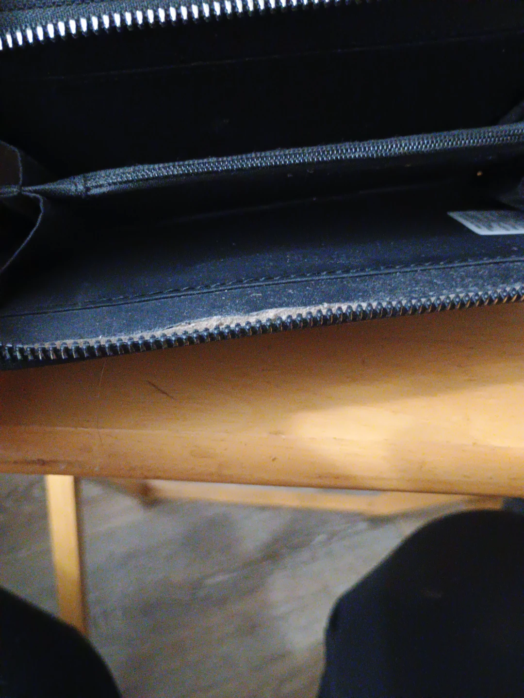 Black Zippered Wristlet Wallet - photo 3