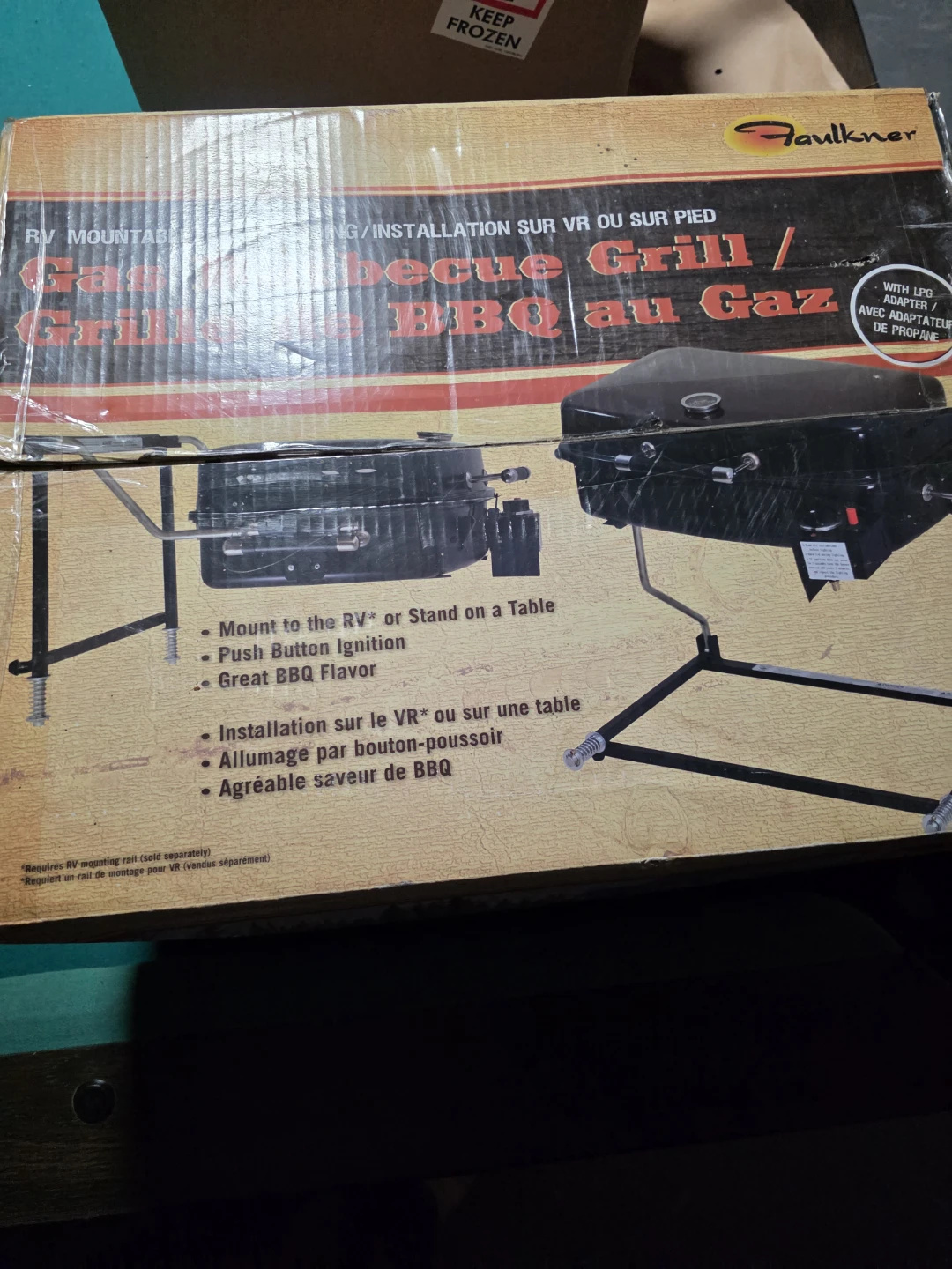 Faulkner RV Mountable Gas Barbecue Grill