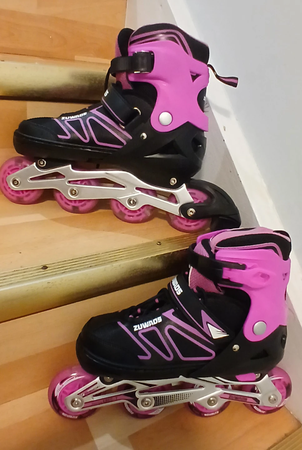 Zuwads Inline Skates - Black and Pink