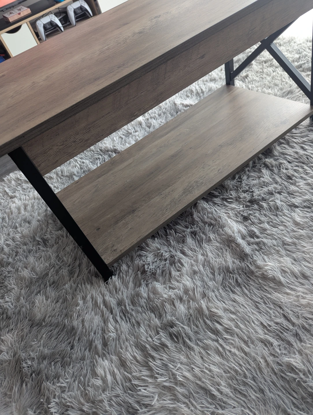 Industrial Coffee Table with Lower Shelf - photo 4