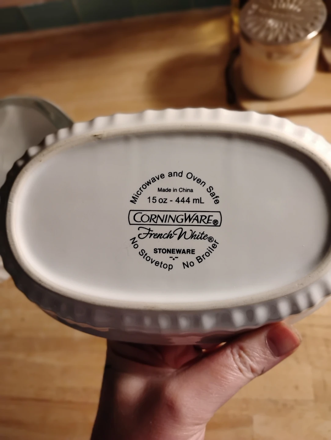 CorningWare French White Stoneware Dish - photo 4