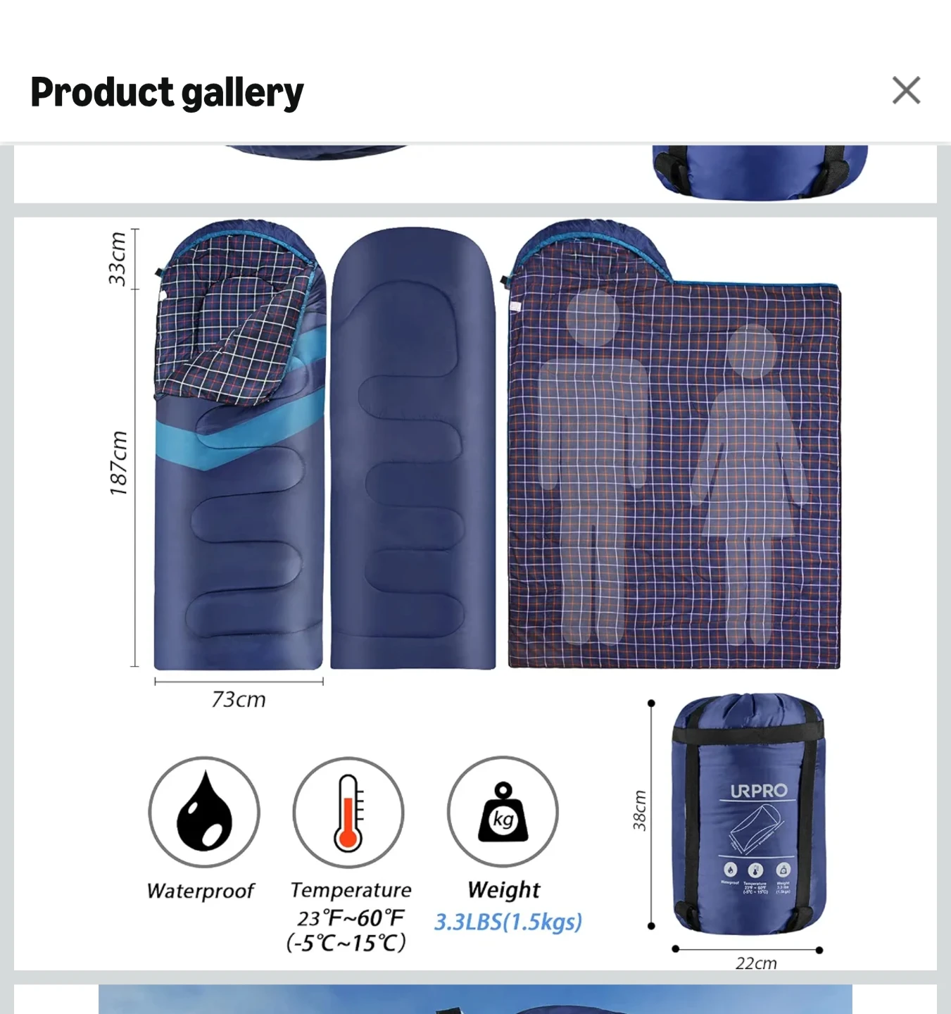 Waterproof Sleeping Bag - photo 2