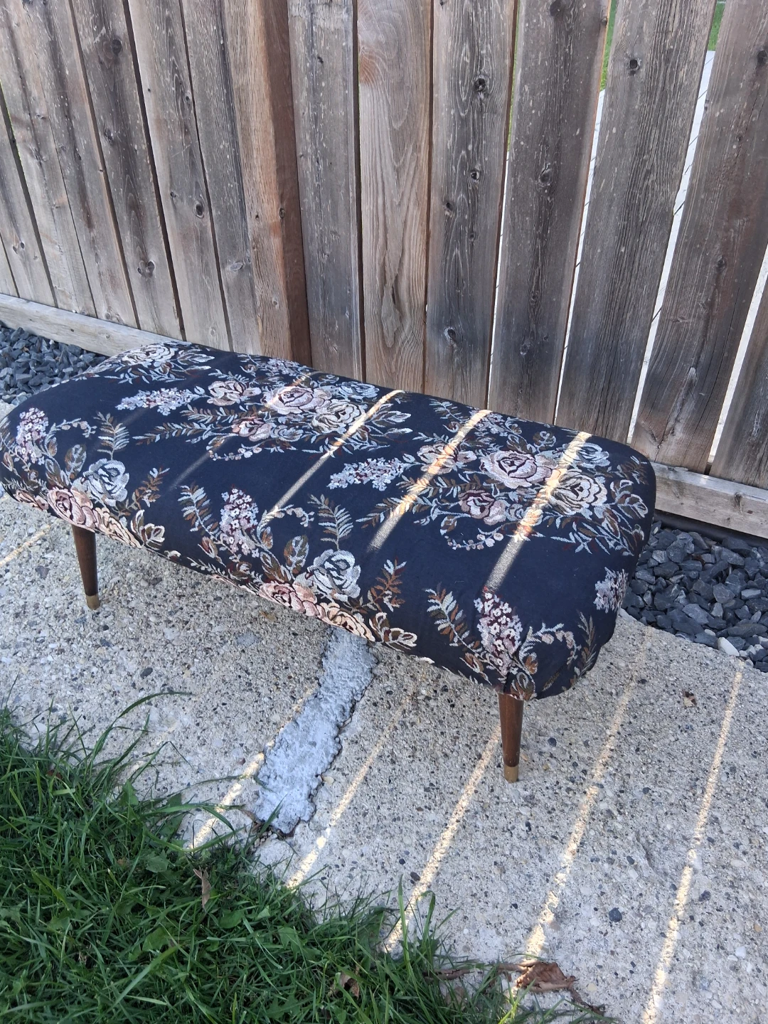 Floral Print Bench