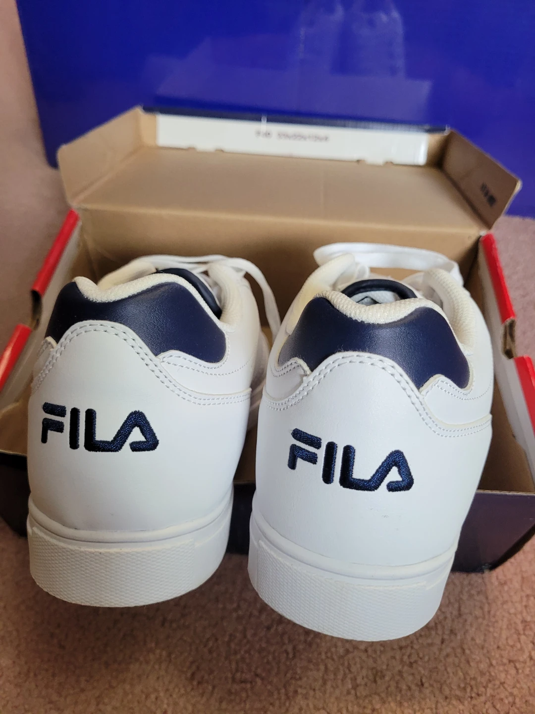 Fila White & Navy Sneakers - Size 11 US - photo 2