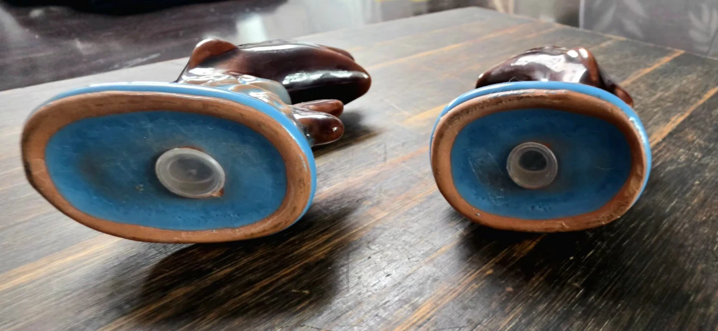 ANTIQUE  🐬 🦆 🍇 Vintage Ceramic Shaker Collector Lot - photo 5