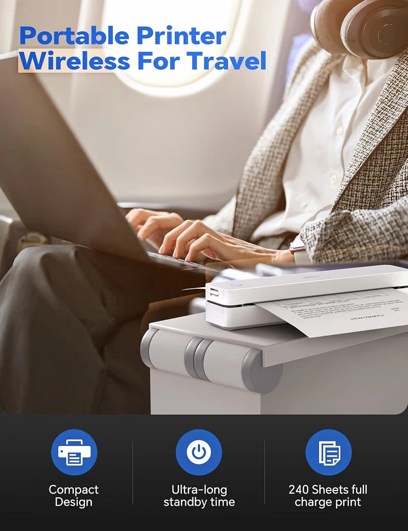 iDPRT MT610 Pro Portable Wireless Printer - photo 3