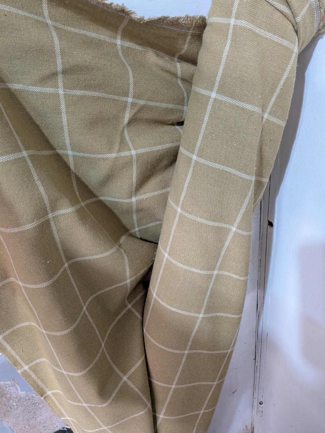 Tan Plaid Fabric Roll - photo 5