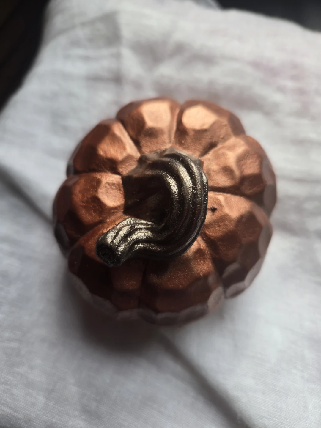 Copper Coloured Decorative Pumpkin - photo 3