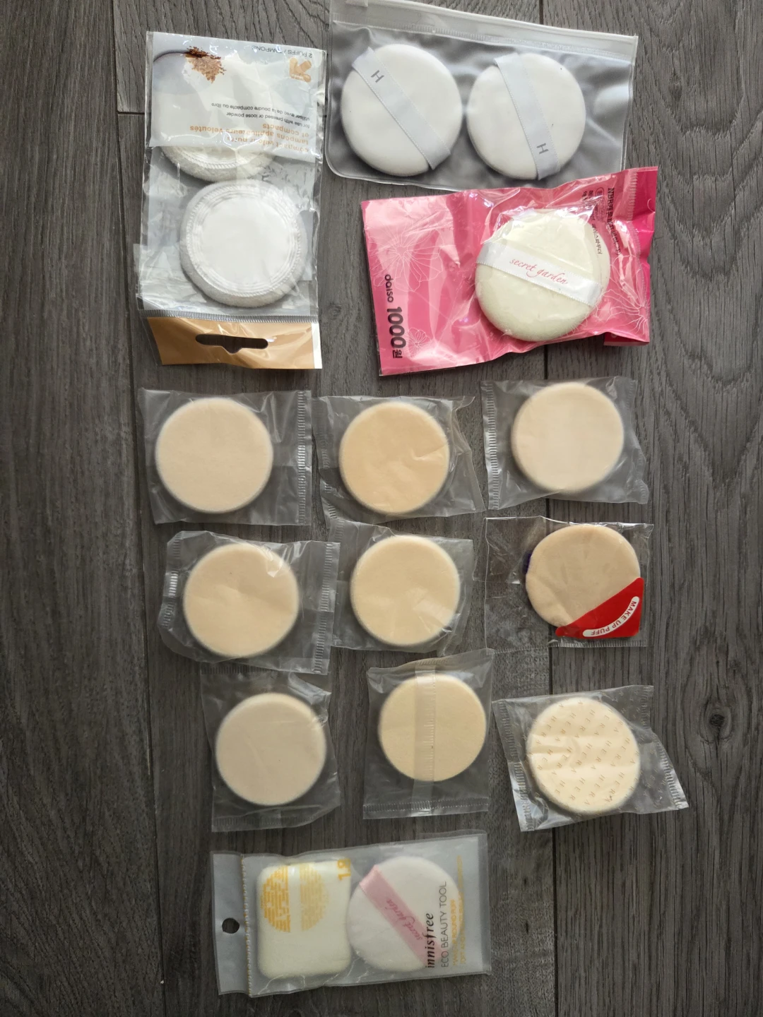 Assorted Makeup Puffs and Sponges