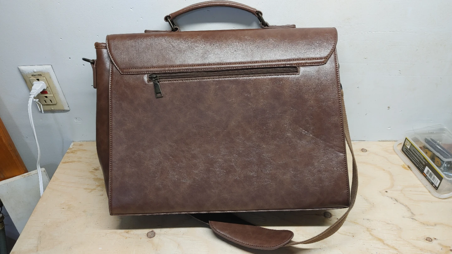 Newhey Brown Leather Messenger Bag - photo 3