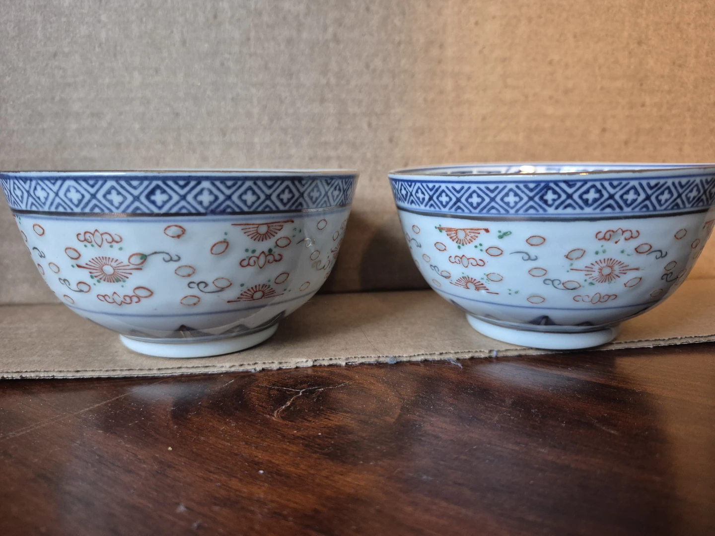 Set of Two Jingdezhen Porcelain Bowls and Spoons - photo 3