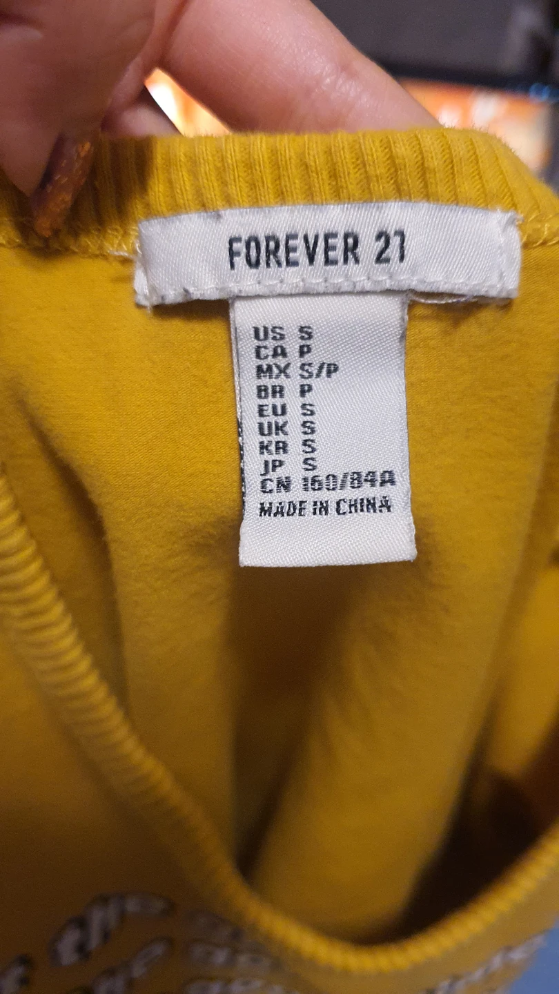 Forever 21 Mustard Yellow Graphic T-Shirt - photo 3