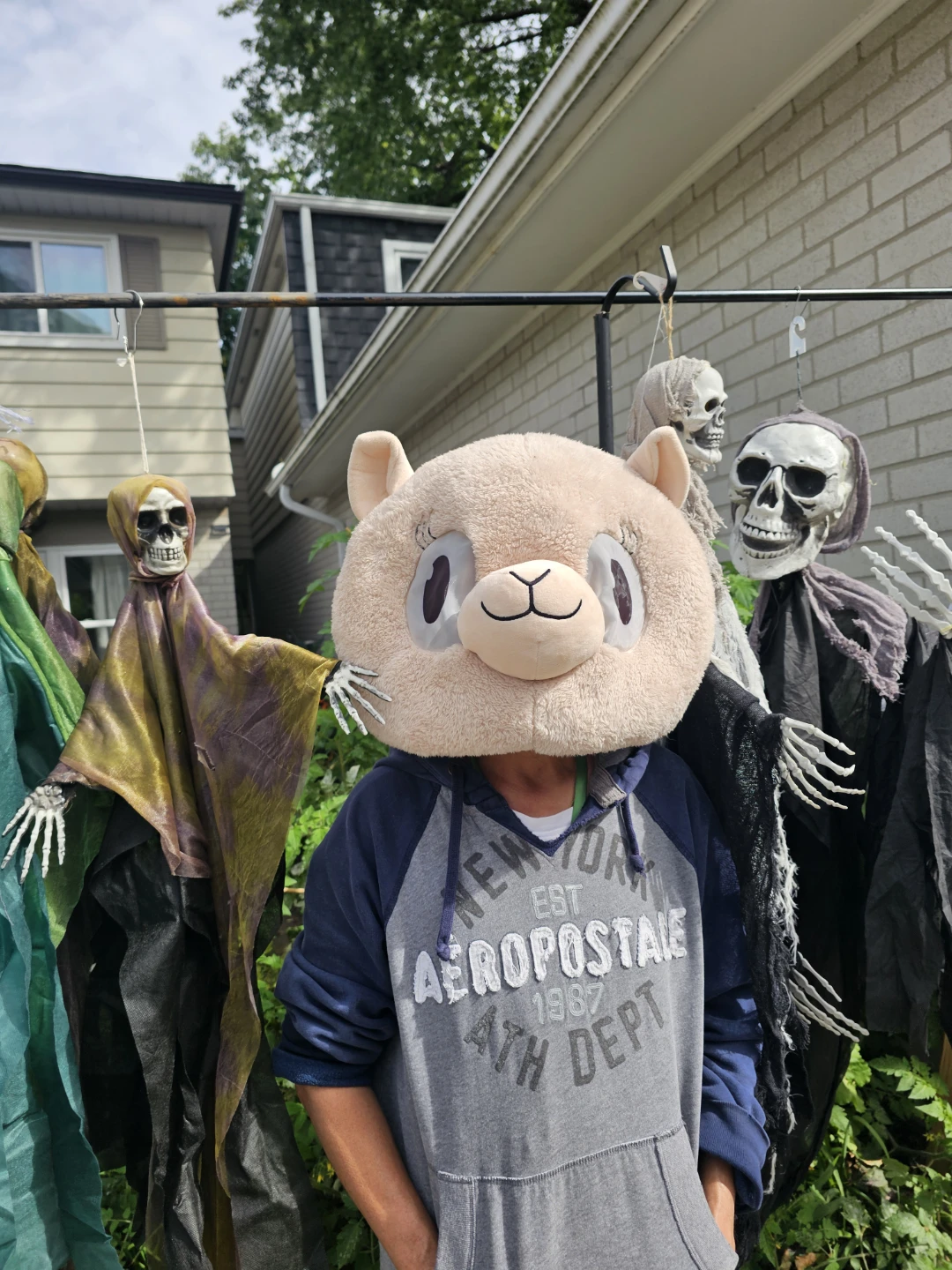 Plush Alpaca Costume Mask - photo 4