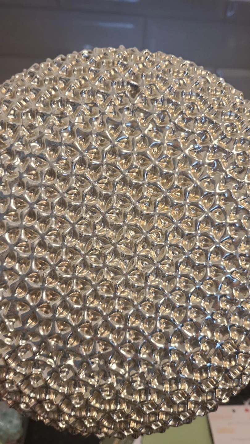 Decorative Textured Glass Plate 8 inches diameter - photo 2