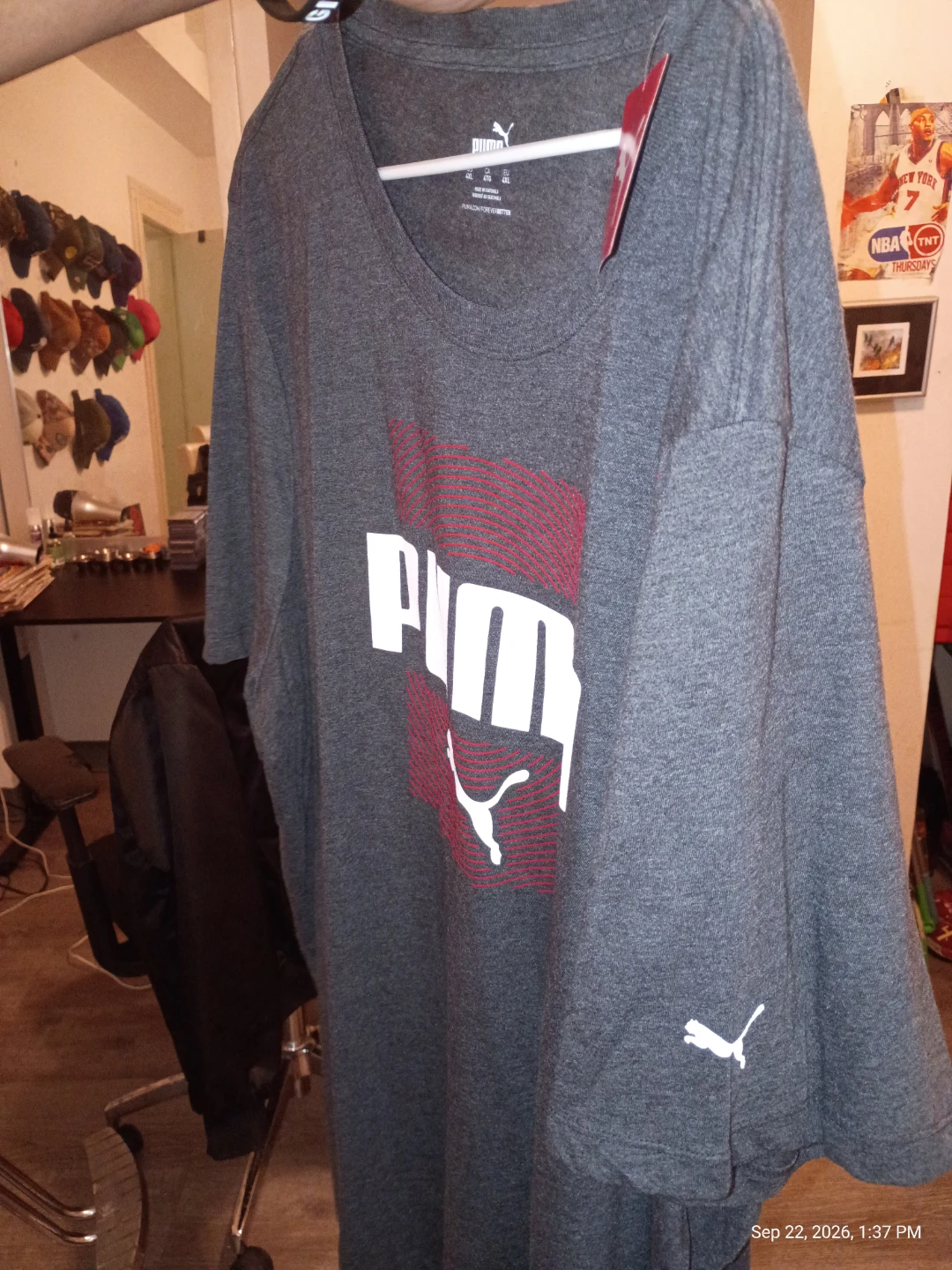 New Puma T-Shirt Gray 4XL - photo 2