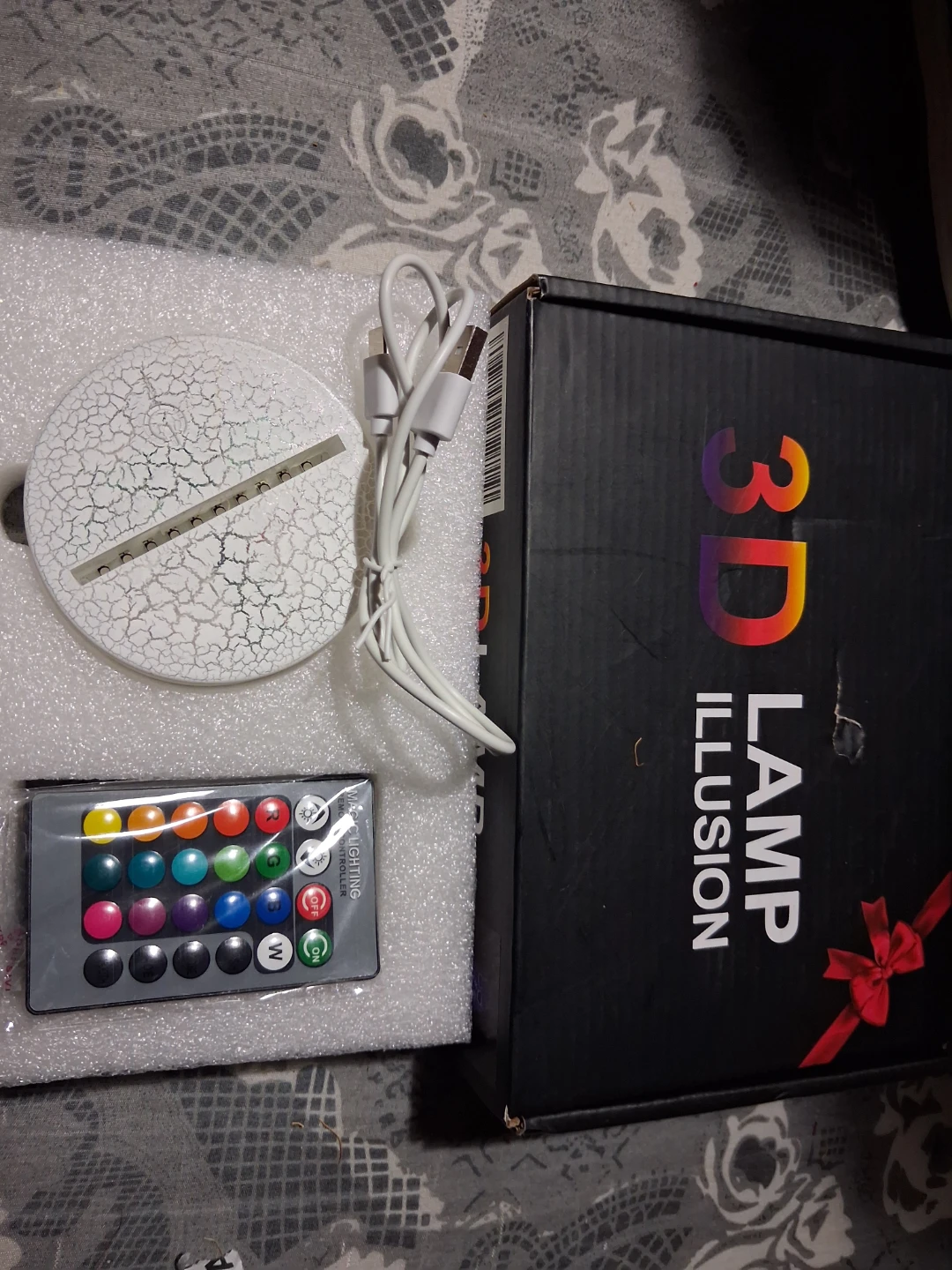 3D Illusion Lamp Base with Remote - photo 2
