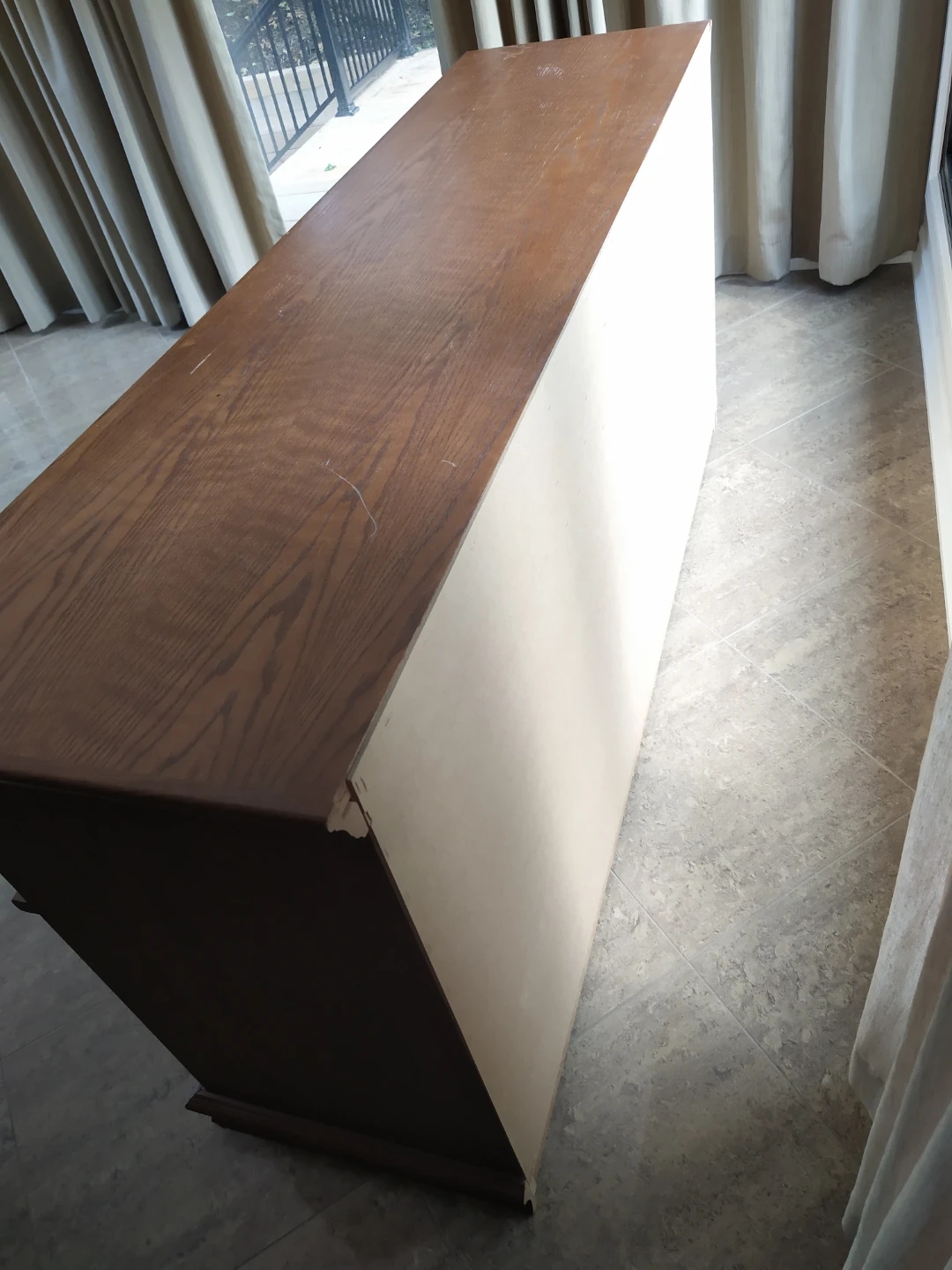 Wooden Dresser with Multiple Drawers and mirror - photo 2
