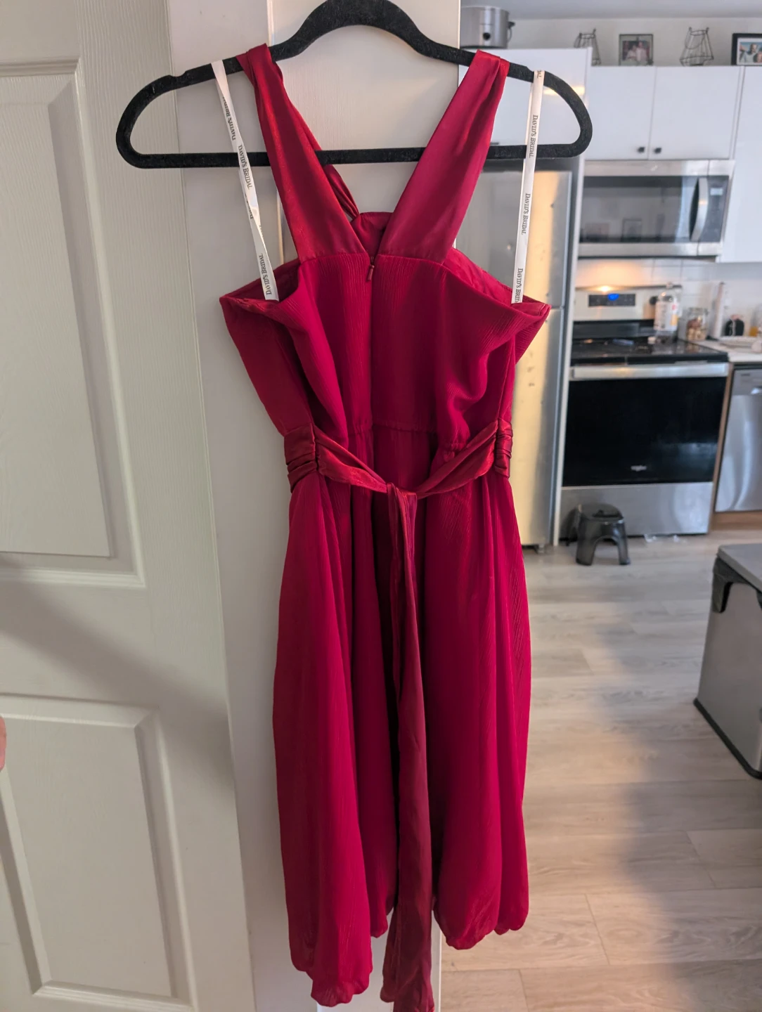 David's Bridal Crimson Halter Dress - photo 4