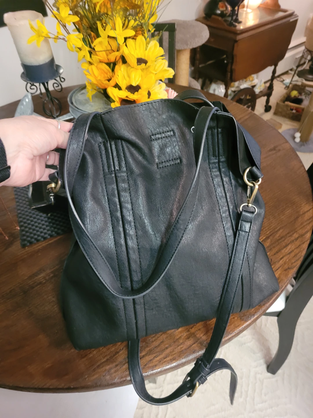 Antik Kraft Black Tote Bag