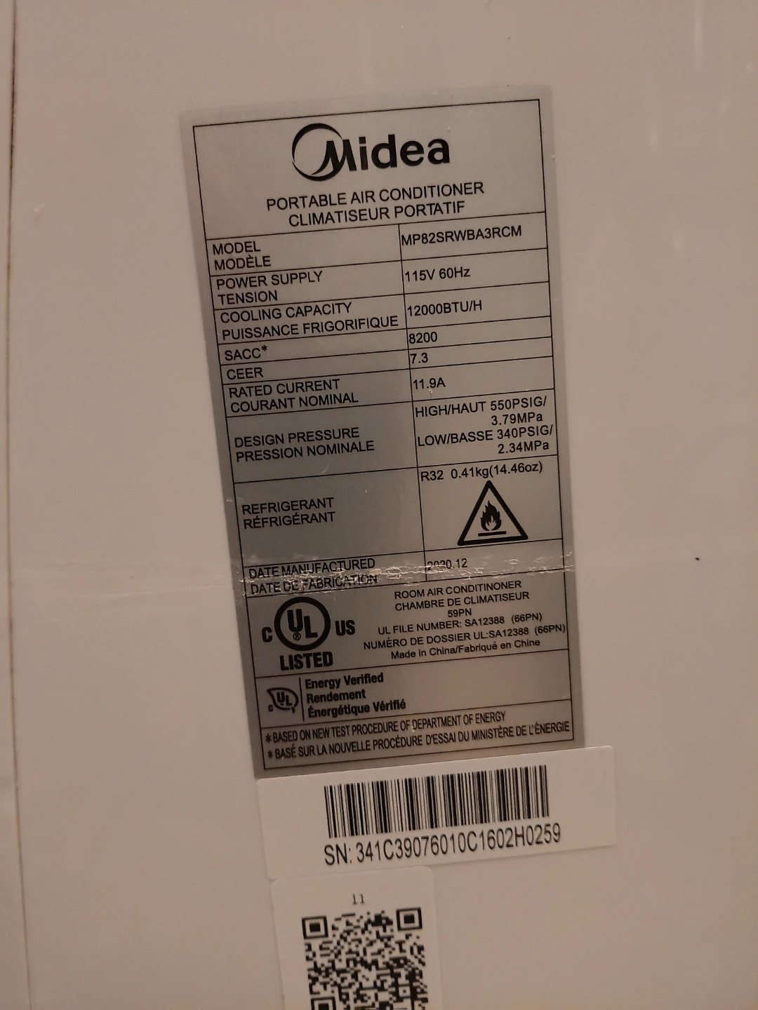 Midea 12000 BTU Portable Air Conditioner - photo 3