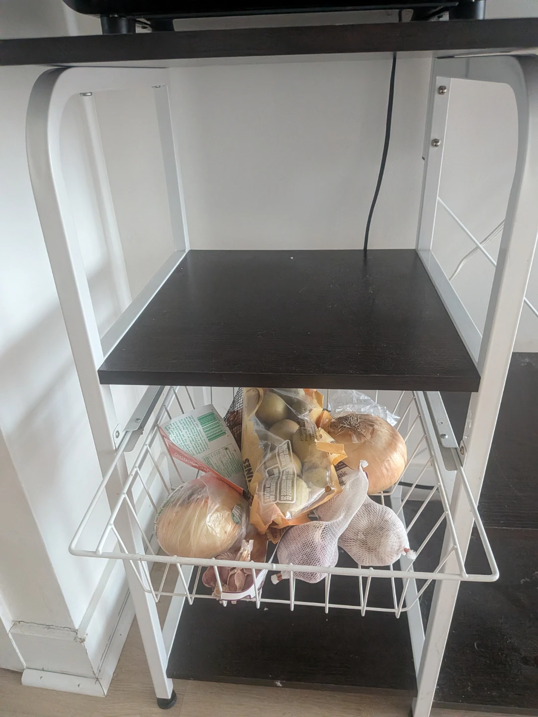 Kitchen Shelf with Storage Basket - photo 5