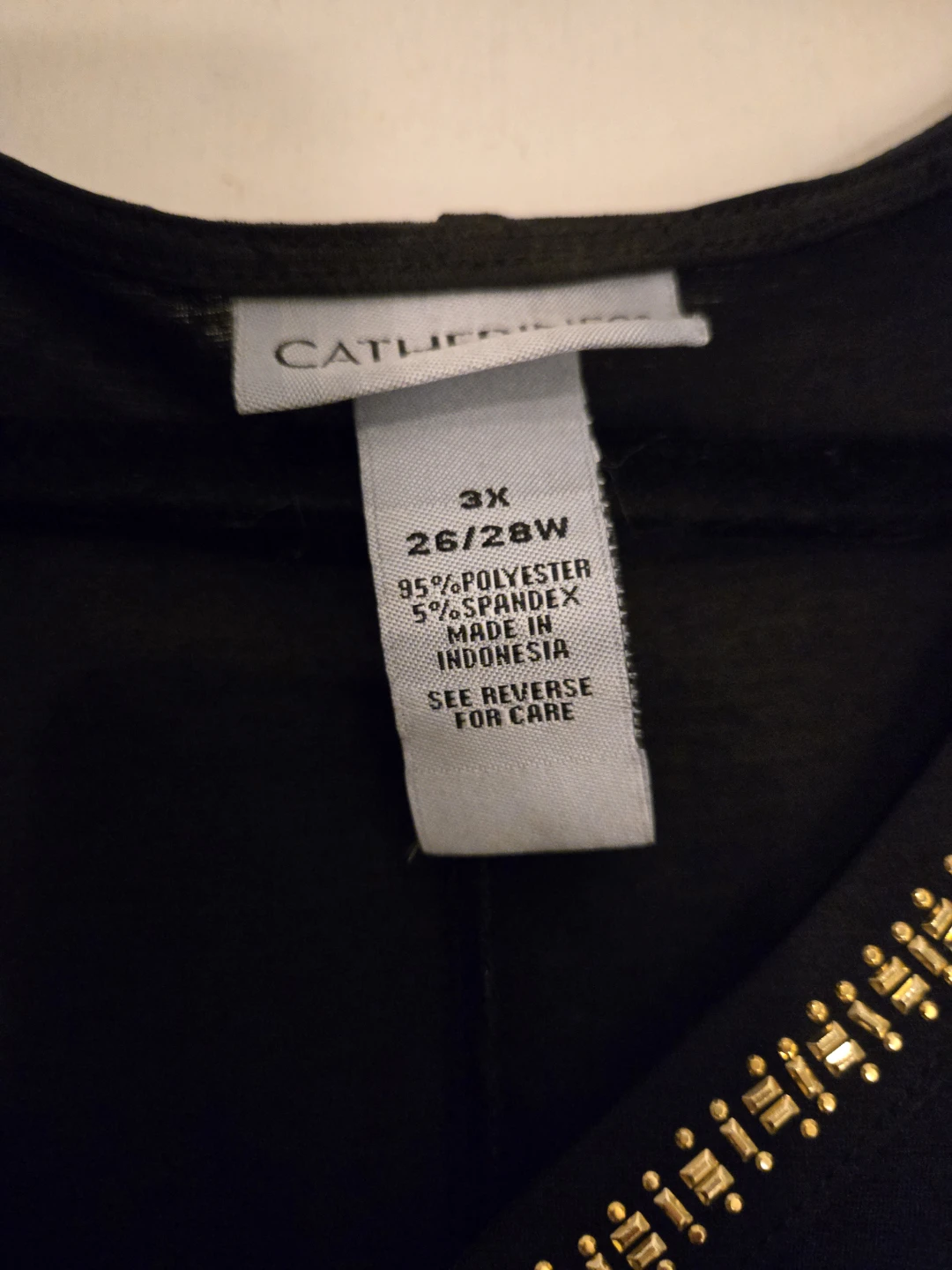 Catherines Black and Gold Studded Tunic - photo 3