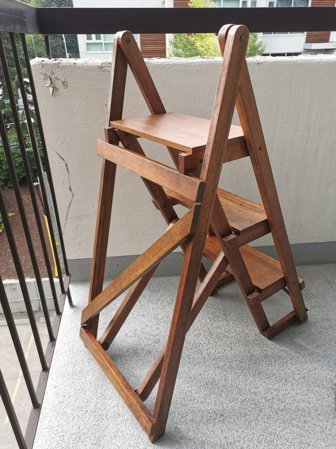 Pottery Barn Solid Hardwood A-Frame Ladder Display Shelf - photo 3