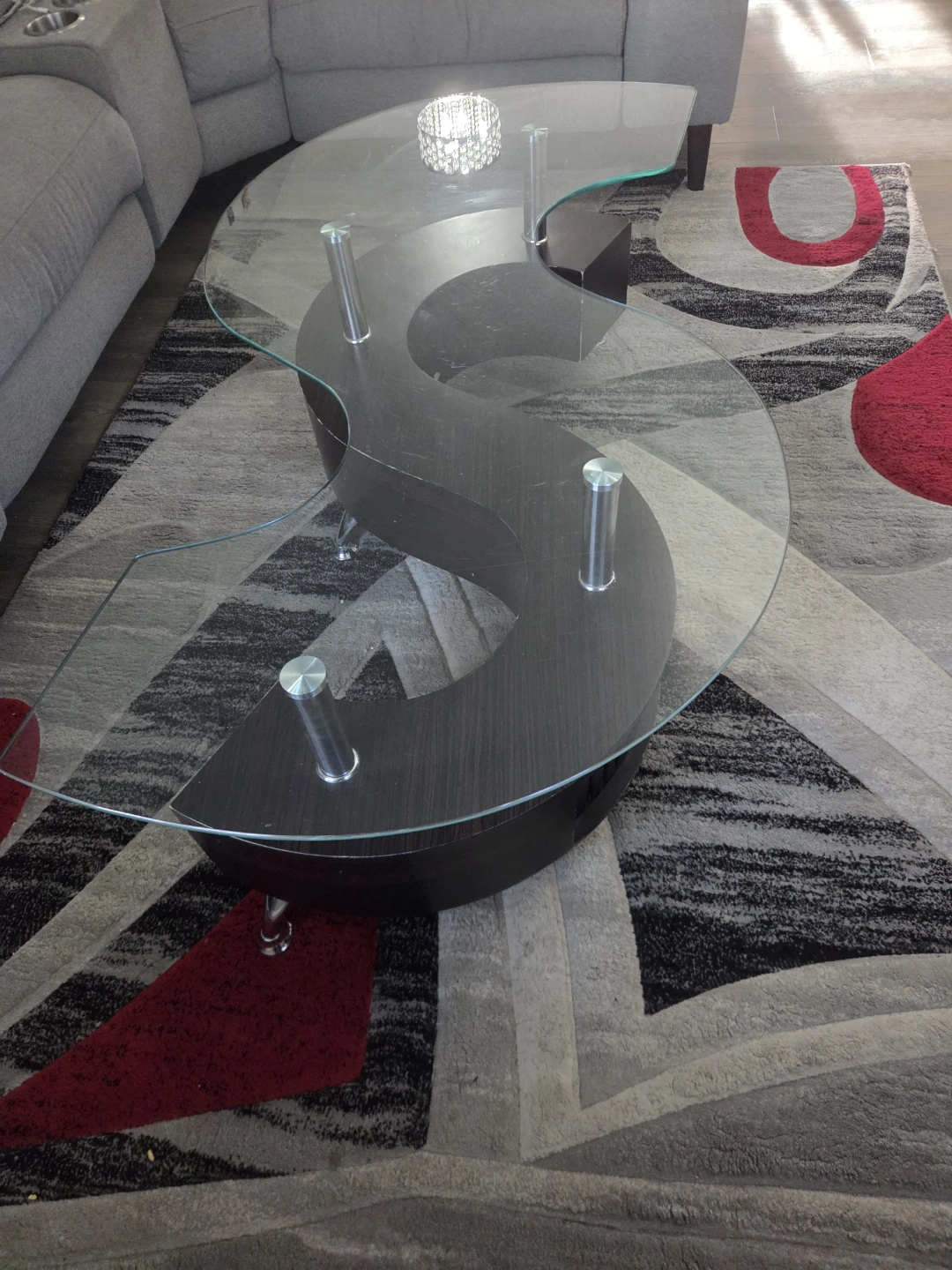 S-Shaped Modern Coffee Table - photo 2