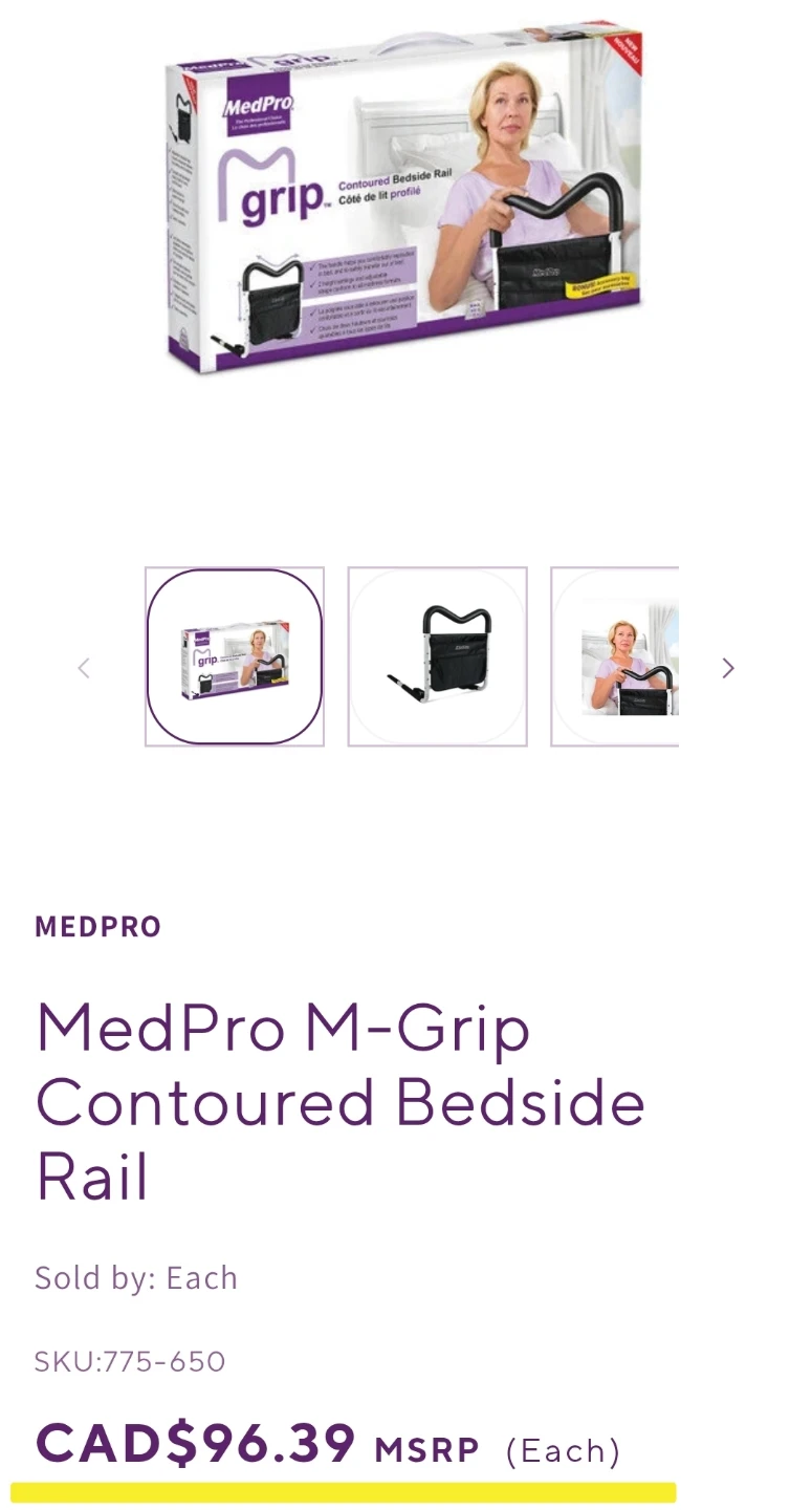 MedPro M-Grip Contoured Bedside Rail - photo 3